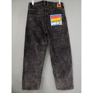 NEW SIZE 28 Empyre Loose Black Acid Wash Corduroy Skate Baggy Jean Pants 28x28